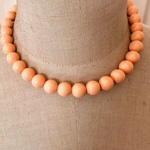 Park Lane peach beaded necklace
